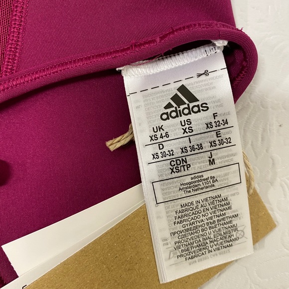 Adidas Logo Medium Support Sports Bra - Picture 6 of 6